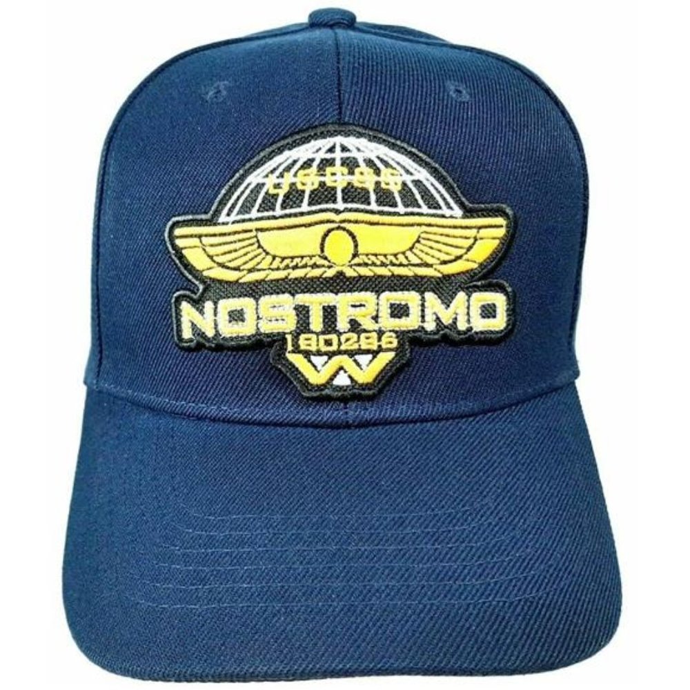 Alien Movie Fans 90s Retro Vintage USCSS Nostromo Baseball Hat Dad Navy Blue Cap - Picture 4 of 8